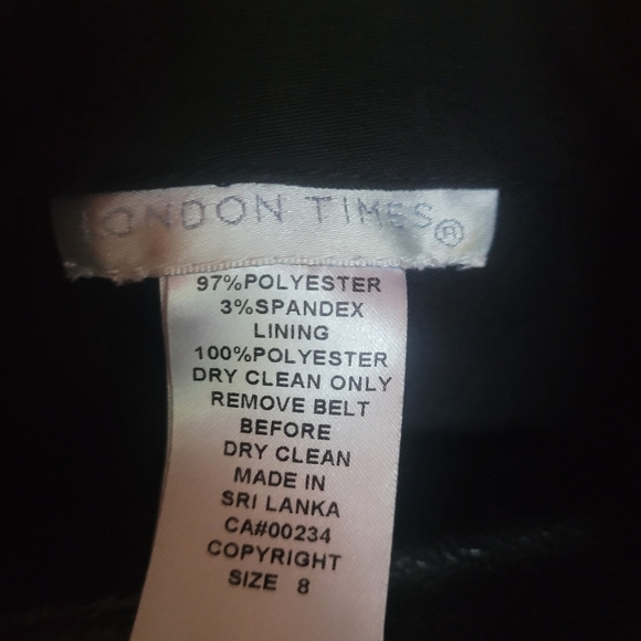 London Times black/white dress Sz.8 - Picture 4 of 7